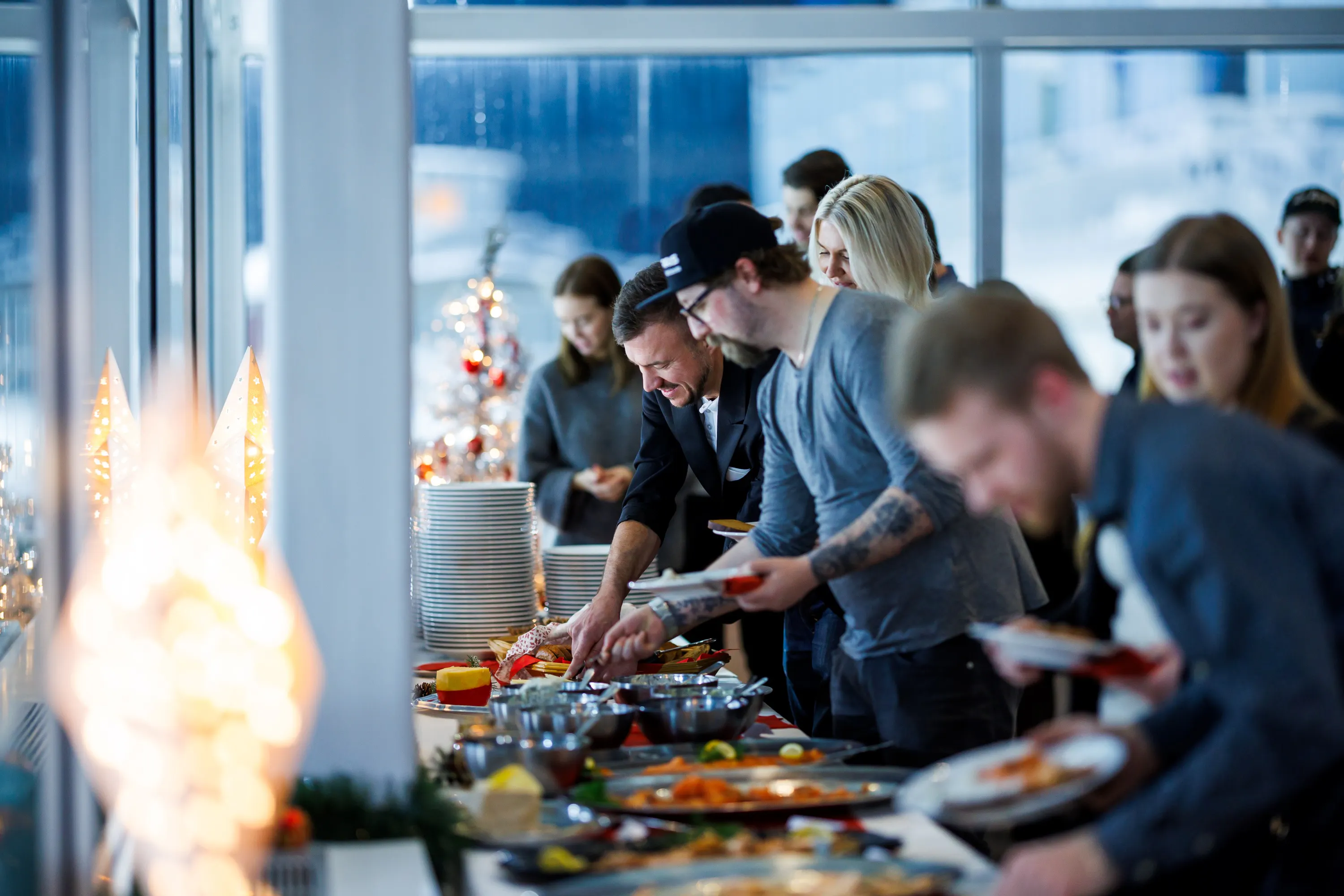 Julbord med travkväll